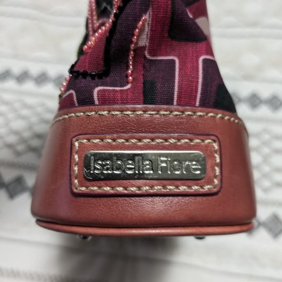 Isabella Fiore Vintage Y2K Beaded Floral Purse Handbag - Picture 5 of 7